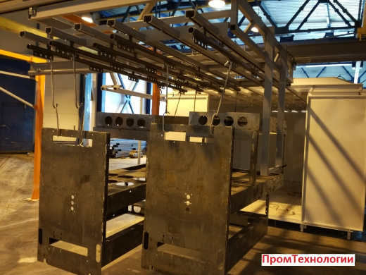 Полукольцевая линия с двухпостовой камерой окраски  Красноярск
